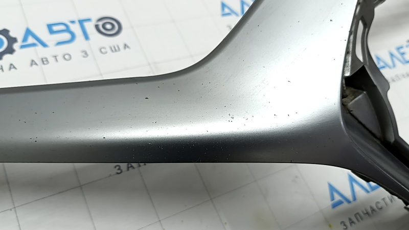 Front bumper center trim Hyundai Ioniq 20-22 HEV, PHEV gray, broken mount, scratches, bumps, sand