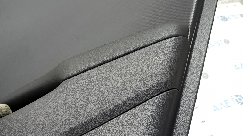 Door trim card rear right Hyundai Ioniq 20-22 black, insert plastic black, armrest leather black, dent, worn