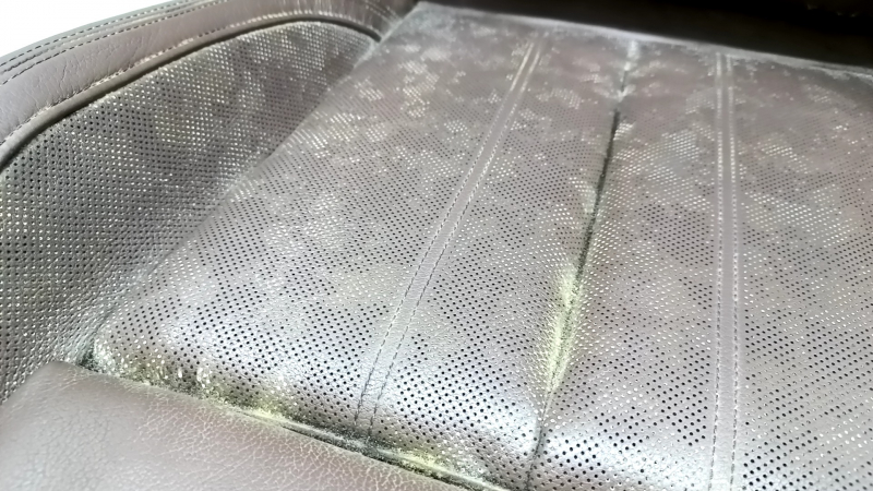 Passenger seat Audi Q5 80A 18-24 with AIRBAG, Sport, leather, brown, electric, with heating and ventilation, with perforation, scratches, for dry cleaning