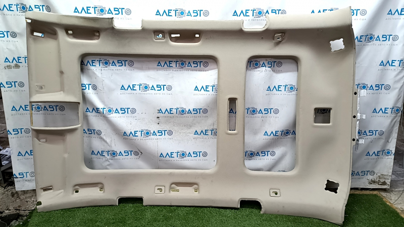 Audi Q7 4L 10-15 headlining for sunroof, beige, for BOSE, for dry cleaning, torn, dents