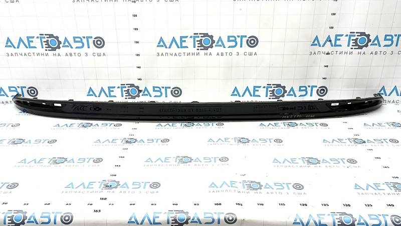 Ford Fusion mk5 13-18 rear bumper trim for 1 pipe, gloss black