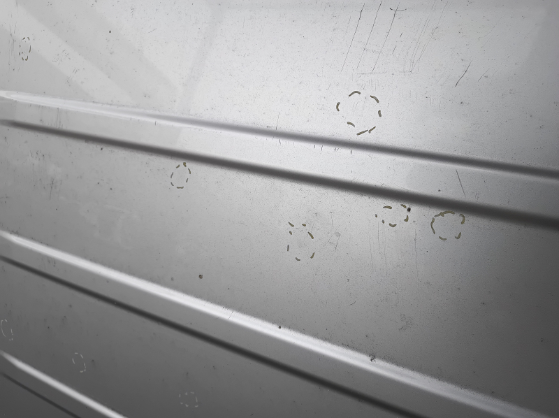 Metal roof Toyota Highlander 08-13 under the hatch, sawed off, butts
