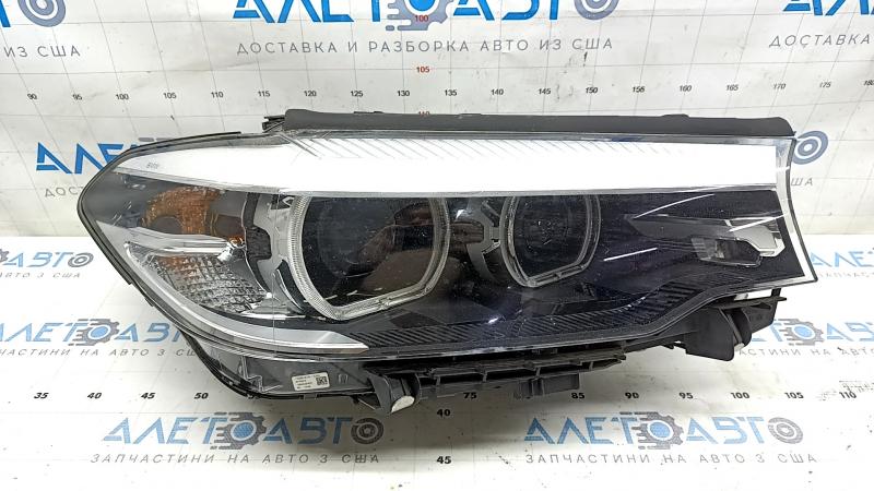 Headlight front right complete BMW 5 G30 17-20 LED Corona Rings S524A with mount, scratches, sand