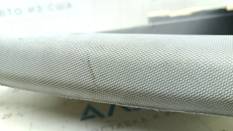 Rear pillar trim in front of the right window Audi A6 C8 19-23 gray with black, scratch