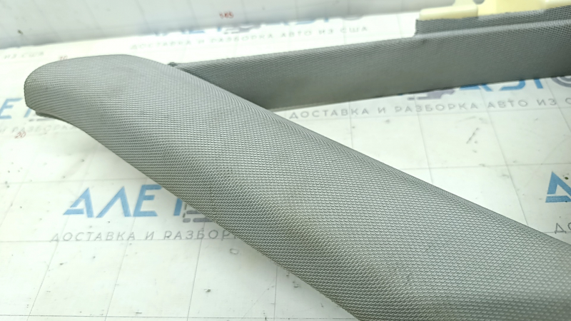 Rear pillar trim in front of the right window Audi A6 C8 19-23 gray with black, scratch