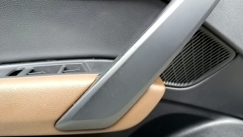 Door trim card front left Audi Q5 80A 18-20 black, with wood insert, armrest brown leather, Bang & Olufsen, scratches