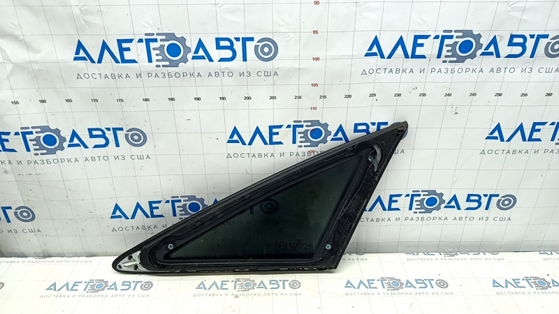 Rear left blind window glass Audi A6 C8 19- with black glossy molding