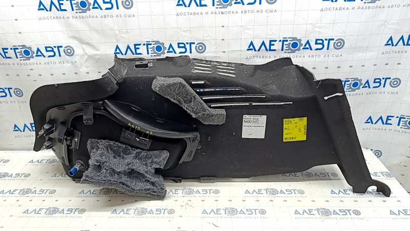 Right arch trim Audi A6 C8 19 - black, with cigarette lighter, for dry cleaning, worn