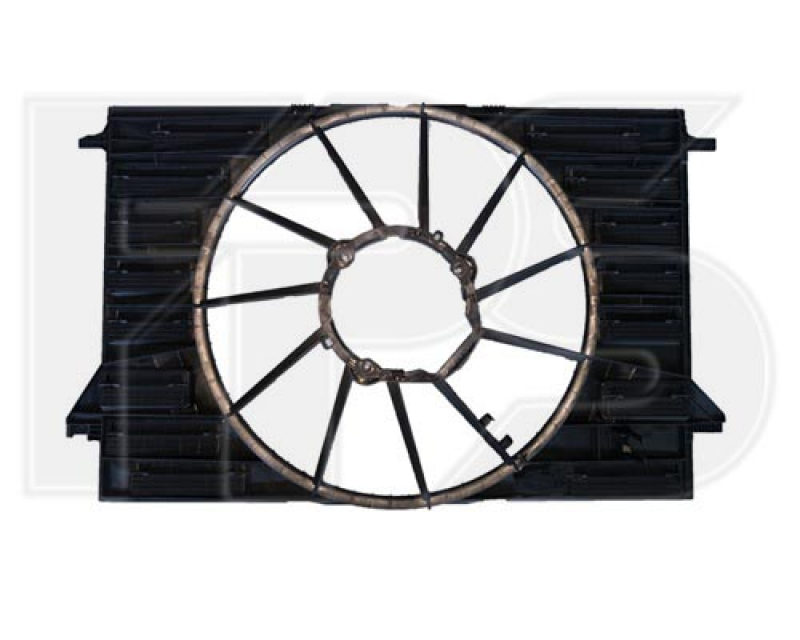 Diffuser radiator shroud bare Audi A4 B9 17- 2.0T