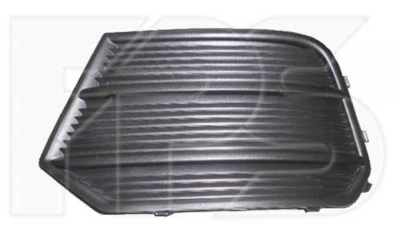 Front bumper grille right Audi Q3 8U 16-17 for one-piece bumper without parking sensors