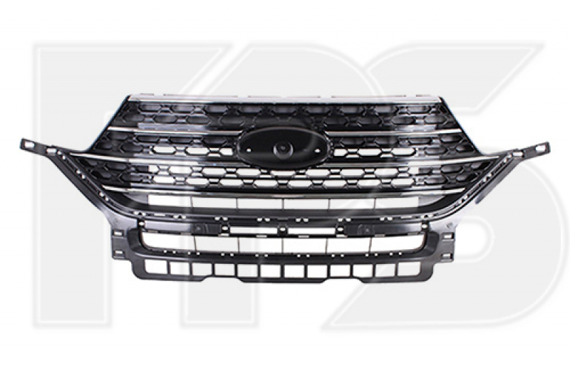 Grille radiator grill with frame Ford Explorer 20 - black matte with chrome moldings