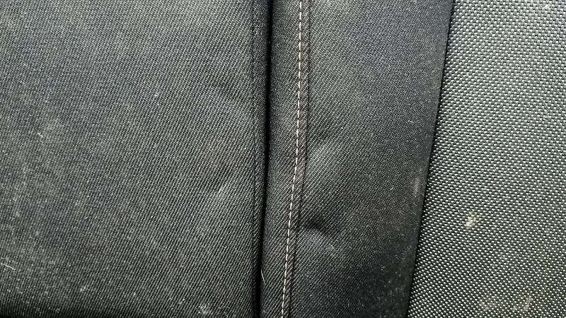 Rear row of seats 2nd row left Honda CRV 23- without airbag, black cloth with orange stitching, Sport, dented, dry cleanable
