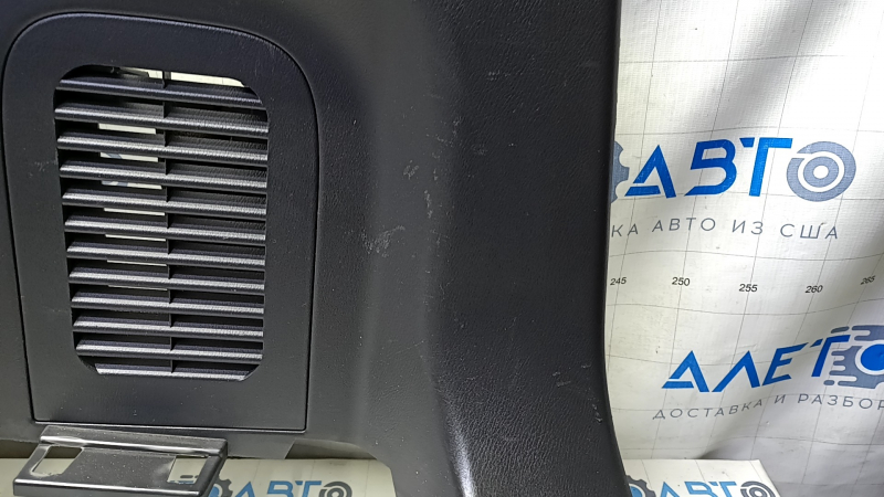 Arch trim right Infiniti JX35 QX60 13-17 for electric 3rd row, black, with button, scratches