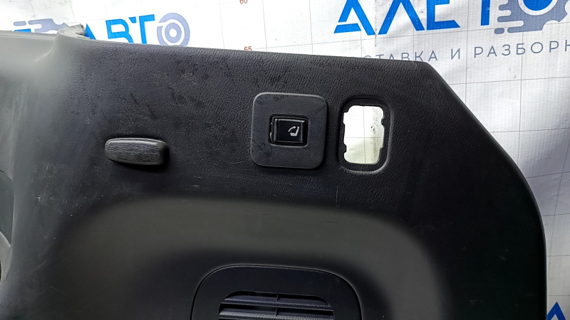 Arch trim right Infiniti JX35 QX60 13-17 for electric 3rd row, black, with button, scratches