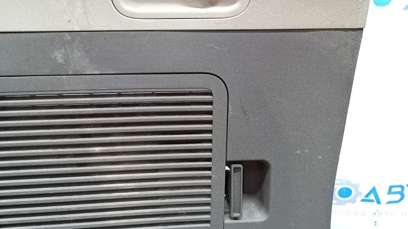 Right arch trim Toyota Sienna 11-14 gray with beige, without curtain, rubbed, scratches, whitened plastic, with cigarette lighter