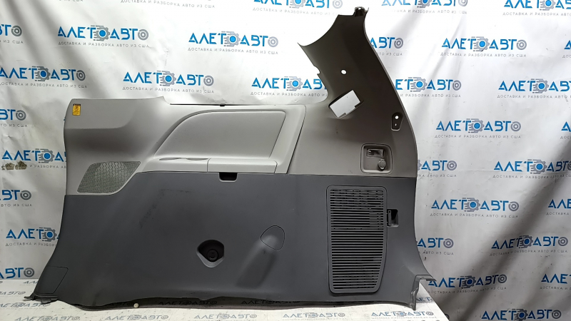 Arch trim right Toyota Sienna 11-14 dark gray, with gray insert, with curtain, scratches, with cigarette lighter