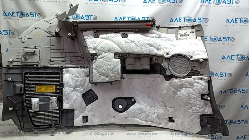 Arch trim right Toyota Sienna 11-14 dark gray, with gray insert, with curtain, scratches, with cigarette lighter