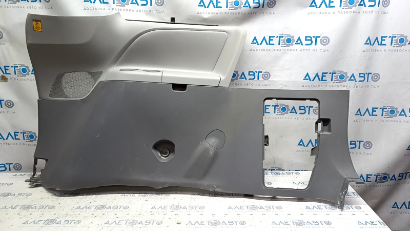Right arch trim Toyota Sienna 11-14 dark gray, with gray insert, with curtain, rubbed, scratches