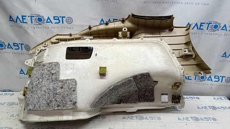Right arch trim Lexus RX350 RX450h 10-15 beige, scratches, dry cleaning, broken fastener
