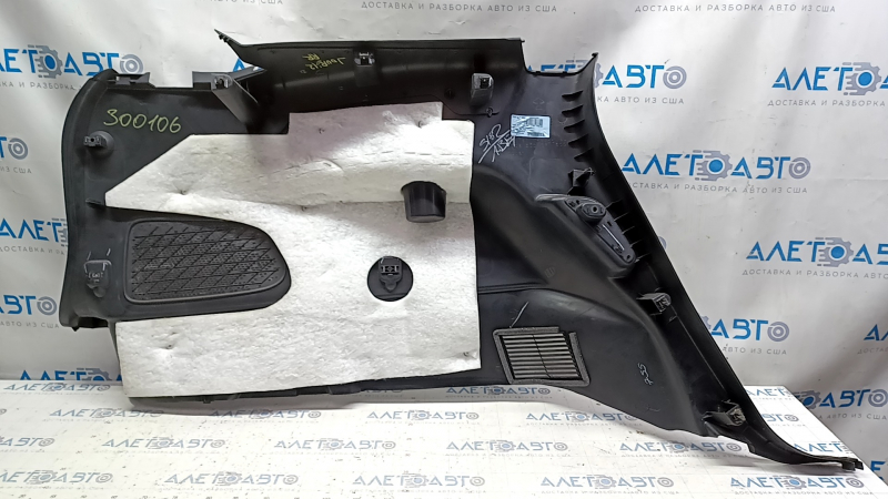 Right arch trim Dodge Journey 11-20 under 3 rows of seats, black, deep scratches