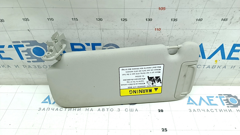 Right visor Mazda CX-30 20- without hatch, gray, without hook, for cleaning