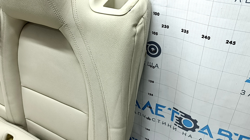 Rear row of seats 2 row Mercedes CLA 14-19 beige leather, dry cleanable