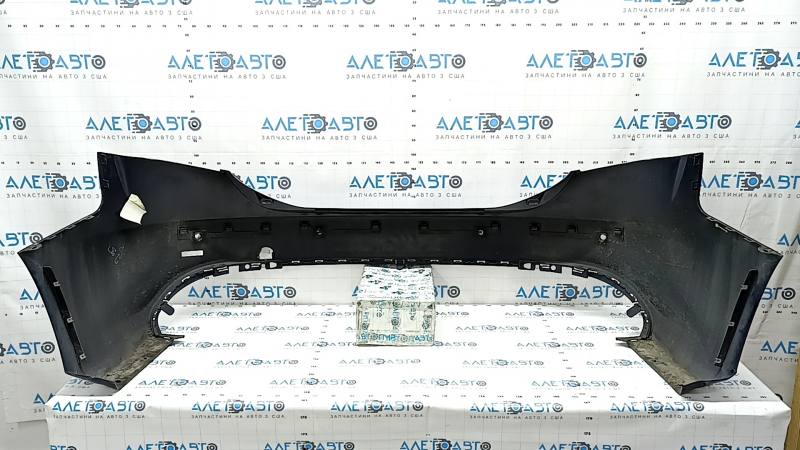 Bare rear bumper Alfa Romeo Giulia 17-18 for parking sensors, blue, dented, scratches, cracks