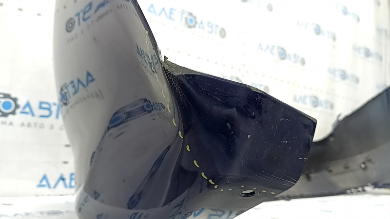 Bare rear bumper Alfa Romeo Giulia 17-18 for parking sensors, blue, dented, scratches, cracks