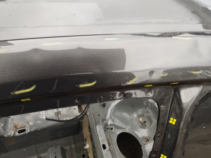 Roof metal Ford Mustang mk6 15- coupe, on the body, pokes on the banana
