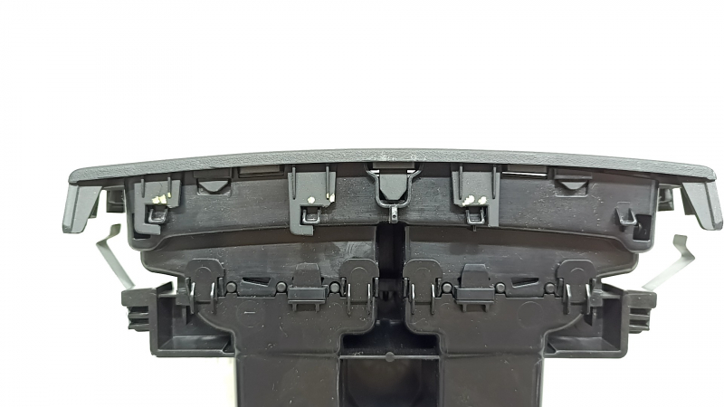 Tesla Model S 16-20 center console air duct deflector black, with gray trim, broken fasteners