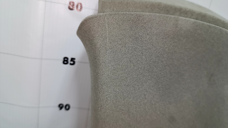 Center pillar trim upper belt left Lexus RX300 RX330 RX350 RX400h 04-09 gray, needs cleaning, scratches, abrasion
