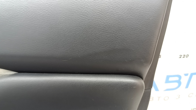 Door trim card front right Nissan Murano z52 15-18 black with black insert leather, armrest black leather, molding gray gloss, with backlight, scuffed, dents
