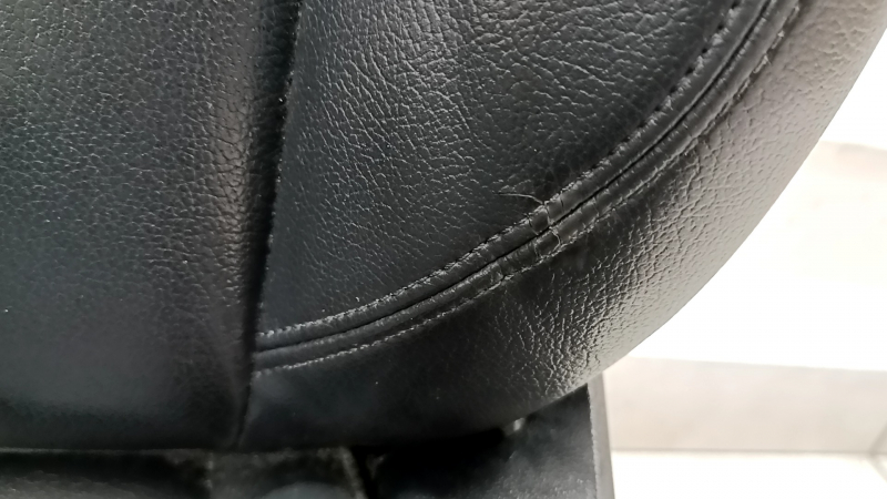 Driver's seat Audi A4 B9 17-19 without airbag, electric, heated, leather, black, cracked, for cleaning