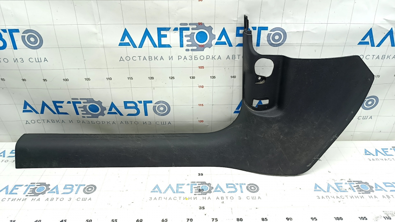 Door sill trim, front, left, inner, Audi A4 B8 08-16 sedan, black, scratches, needs cleaning