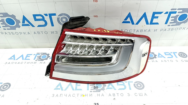 External right wing light Audi A4 B8 13-16 rest sedan LED, with overlay, broken glass, broken overlay