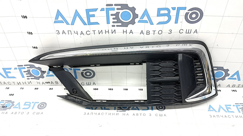 Left bumper grille Honda Civic X FC 19-21 for radar, without fog lights, scratches