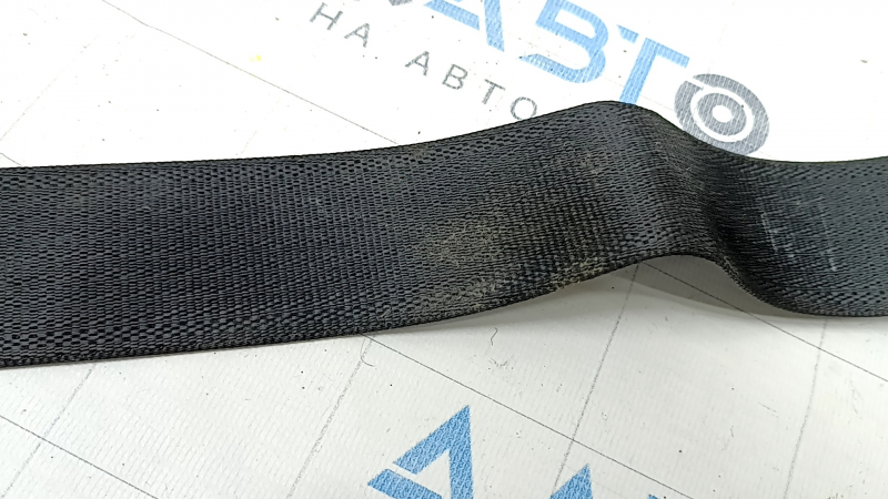 Passenger seat belt Ford Fusion mk5 17-20 black, with tensioner, driftwood, for dry cleaning, cracked plastic on the mount