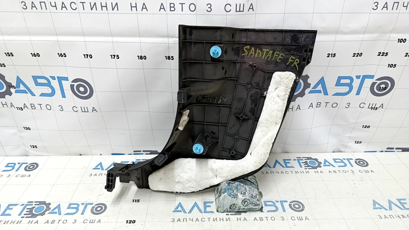Front pillar trim lower right Hyundai Santa FE Sport 13-18 black, scratches, worn