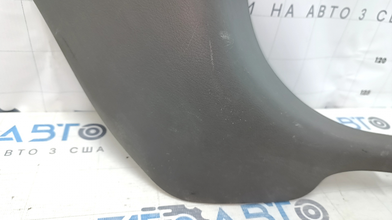 Front pillar trim lower right Nissan Leaf 13-17 gray, scratches