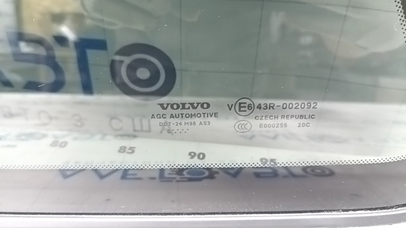 Window blind glass rear left Volvo XC90 16-22 tinted