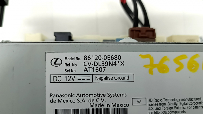 Radio tape recorder Lexus RX350 RX450h 20-22 with navigation for 12.3" display, scratch