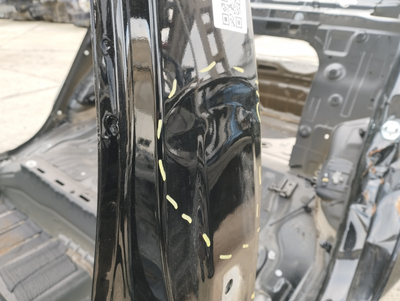 Central left body pillar Hyundai Elantra AD 17-20 on the body, dented