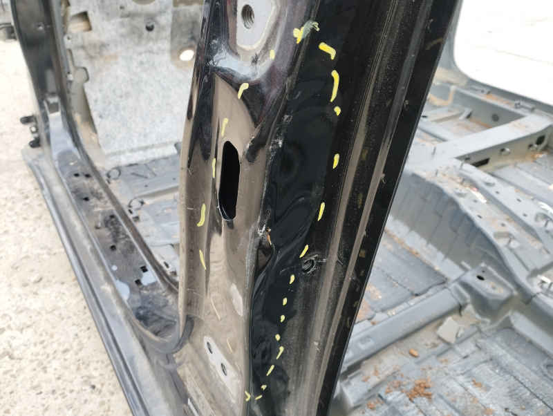 Central left body pillar Hyundai Elantra AD 17-20 on the body, dented