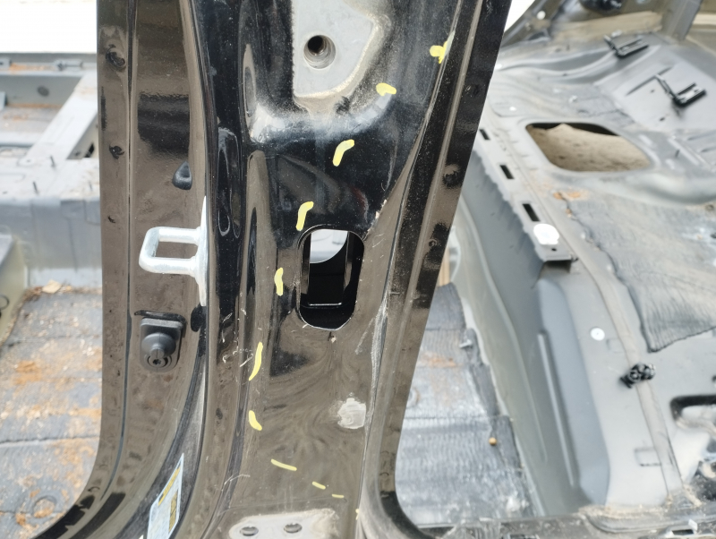 Central left body pillar Hyundai Elantra AD 17-20 on the body, dented