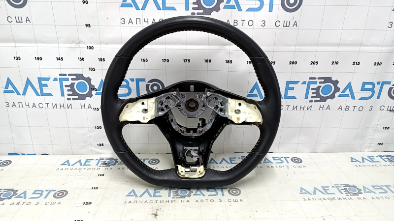 Naked steering wheel Nissan Sentra 20-23 leather black with heating, scratches, needs cleaning, bumps
