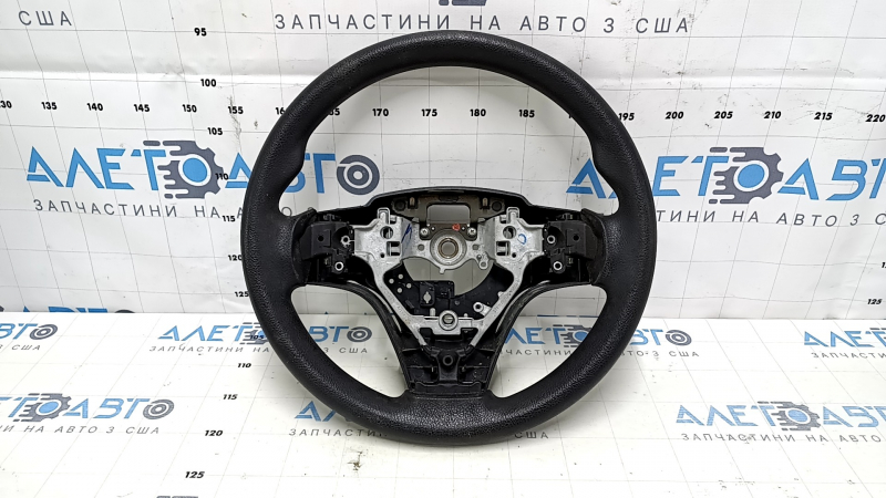 Naked steering wheel Toyota Camry v55 15-17 usa black rubber, scratches, needs cleaning, worn