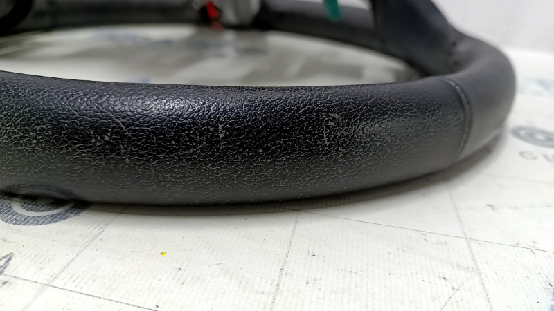 Naked steering wheel Ford Mustang mk6 15-23 leather black, without button covers, scuffs, scratches, dents