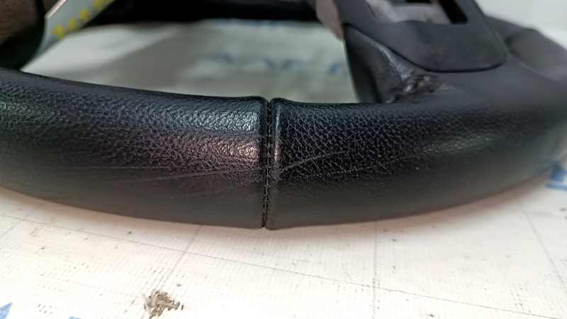 Naked steering wheel Ford Mustang mk6 15-23 leather black, without button covers, scratches