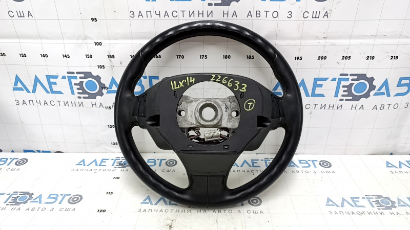 Steering wheel bare Acura ILX 13-15 leather, black, with pads, worn, scratches