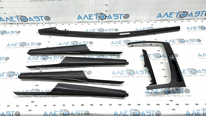 Set of interior trims Audi Q5 80A 18-24 carbon, quattro, scratches